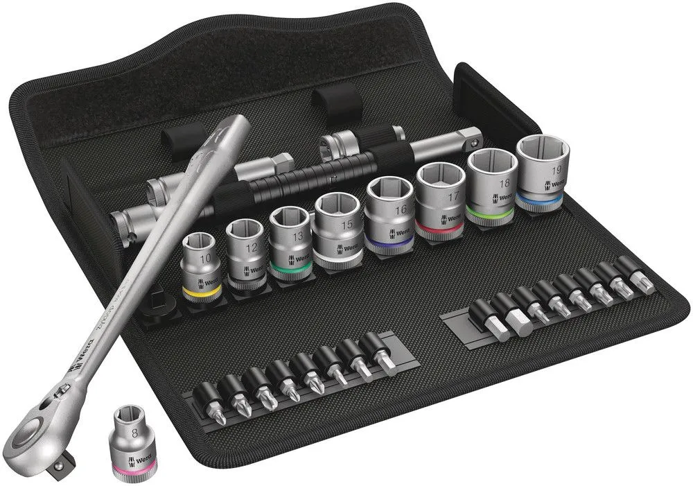 WERA Zyklop Metal 8100 SB 8 29-częściowy zestaw kluczy nasadowych 3/8 ″ ( 4000821752 )
