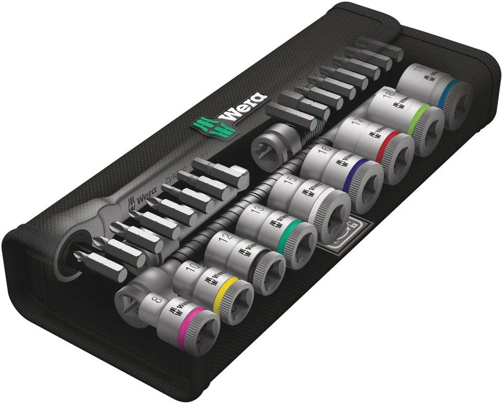 WERA Zyklop Metal 8100 SB 8 29-częściowy zestaw kluczy nasadowych 3/8 ″ ( 4000821752 )