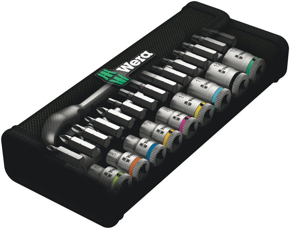Zestaw kluczy nasadowych WERA 8100 SA 8 Zyklop 28-częściowy 1/4 ″ ( 4000821659 )