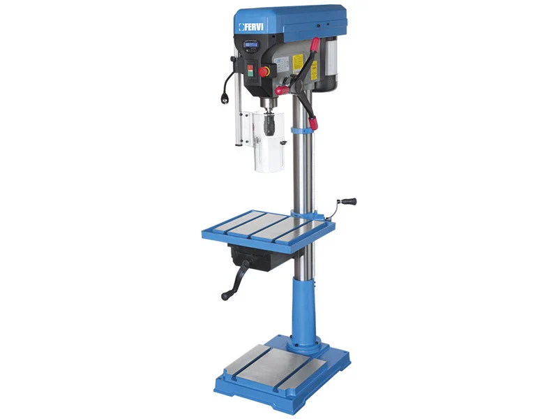 Wiertarka stołowa Fervi 0252/400V z przekładnią pasową, 1,5 kW