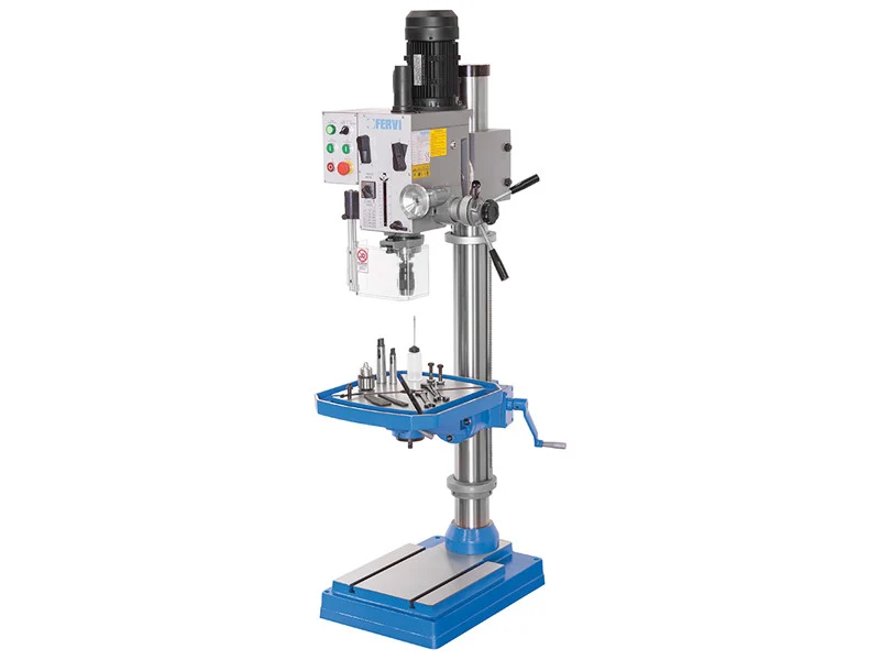 Wiertarka stołowa z przekładnią Fervi T041 ze stołem obrotowym – 1,1/1,5 kW
