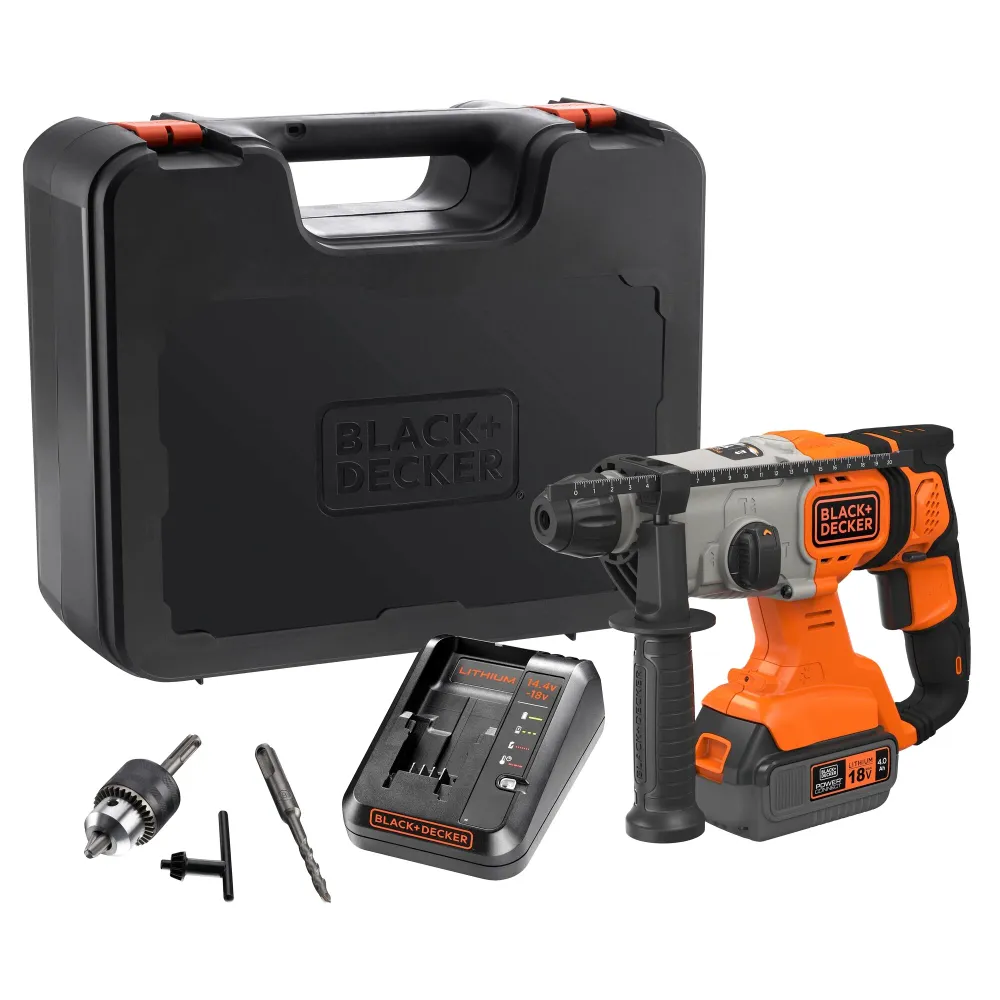 Wiertarka udarowa Black+Decker BCD900M1K-QW 18 V 4 Ah
