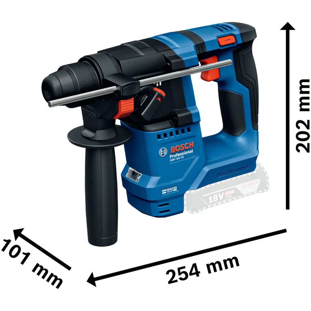Wiertarka udarowa Bosch GBH 18V-18 2Ah SDS Plus