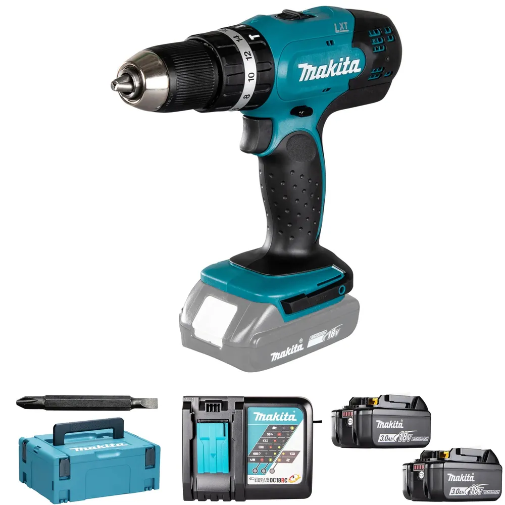 Wiertarka udarowa Makita DHP453RFJ 18V 3Ah
