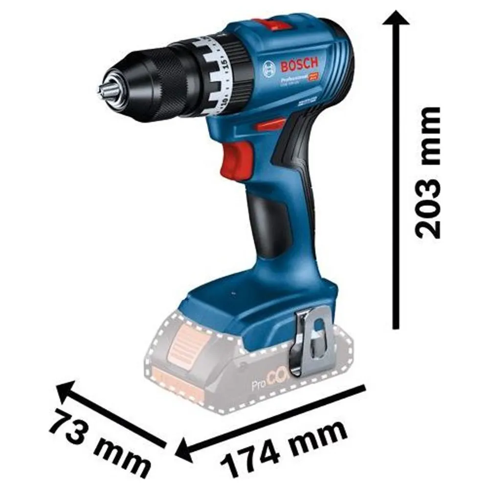 Wiertarko-wkrętarka akumulatorowa Bosch GSB 18V-45 PRO 18 V