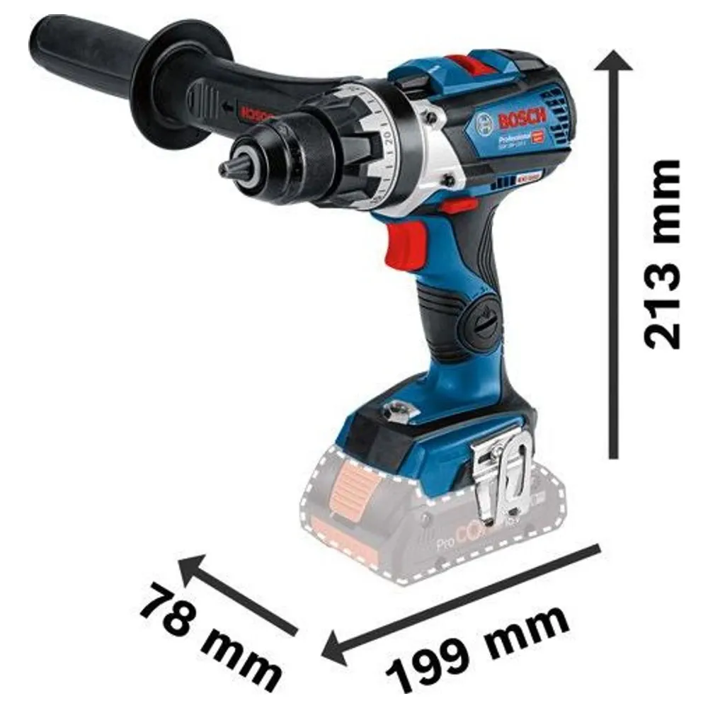 Wiertarko-wkrętarka akumulatorowa Bosch GSR 18V-110 C PRO 18 V
