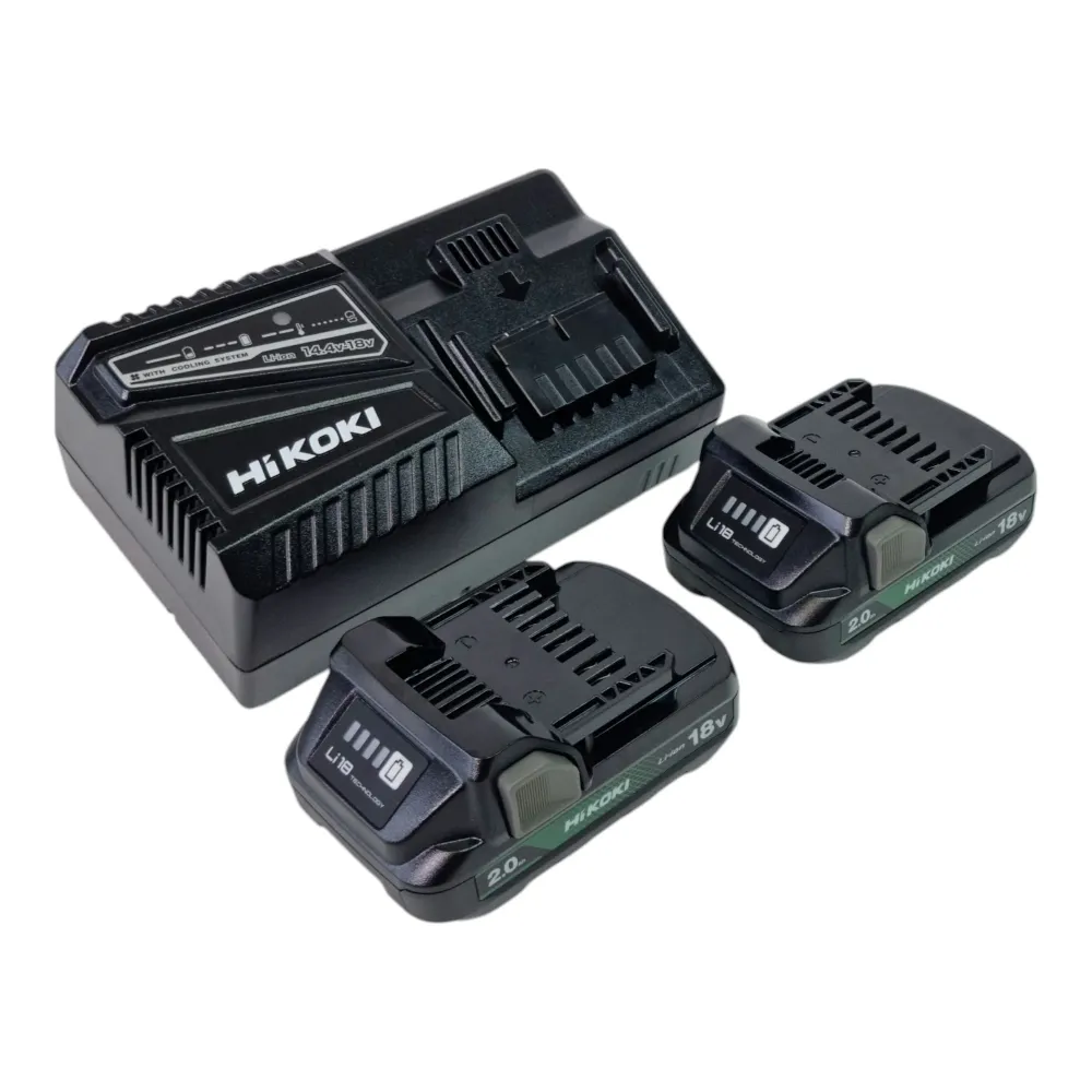 Wiertarko-wkrętarka akumulatorowa HiKOKI DS18 DDWRZ 18 V 55 Nm bezszczotkowa + 2x akumulator 2,0 Ah + ładowarka + walizka