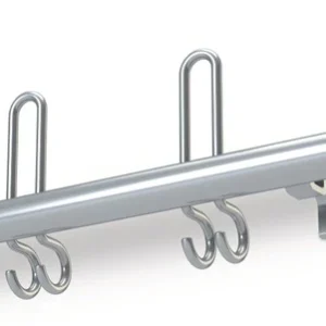 Wieszak ścienny ( 3000284063 ) Aluminium F2 Rozstaw haków 200 mm
