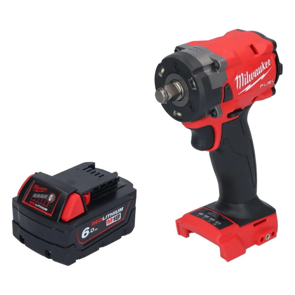 Wkrętarka udarowa Milwaukee M18 FIW2F12-601 18 V 339 Nm 1/2" bezszczotkowa + 1x akumulator 6,0 Ah – bez ładowarki