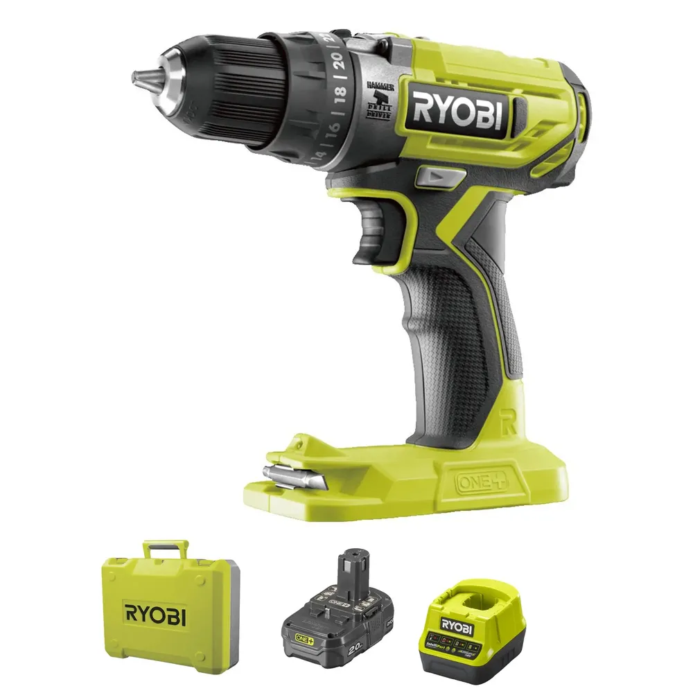 Wkrętarka udarowa Ryobi R18PD2-120B 18 V 2 Ah