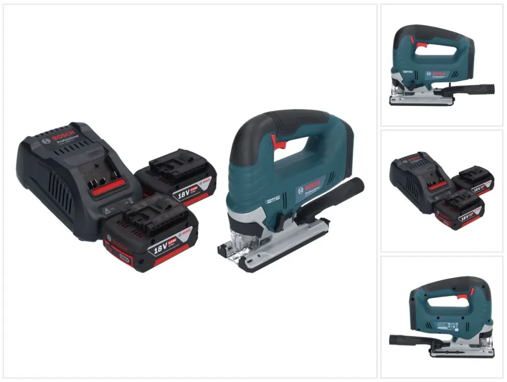 Wyrzynarka akumulatorowa Bosch GST 18V-125 B Professional 18 V 125 mm bezszczotkowa + 2x akumulator 5,0 Ah + ładowarka