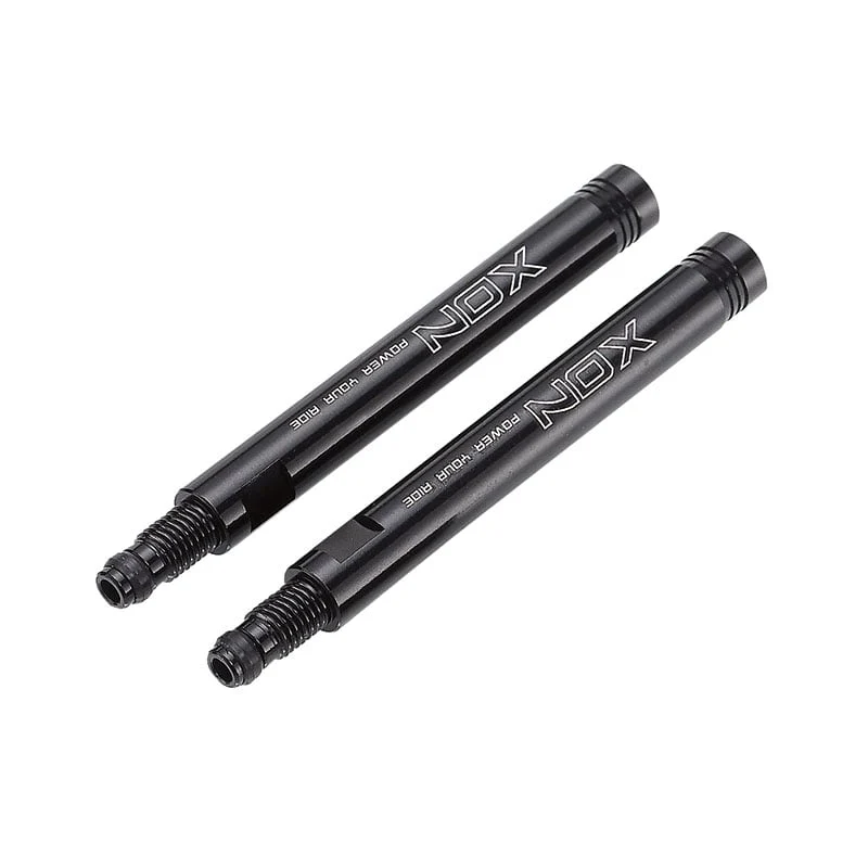 Przedłużka zaworu długość: 50mm aluminium CNC 6061 czarna (2 sztuki) XON