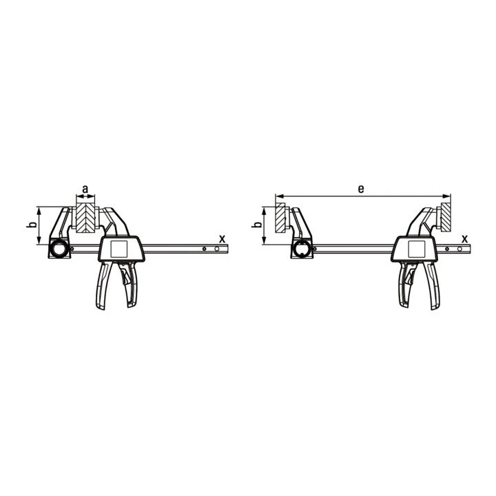 Zacisk jednoręczny BESSEY EZ Szerokość mocowania 150 mm ( 4000831641 )