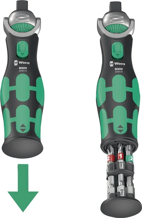 Zestaw kluczy nasadowych Wera 8009 Zyklop Pocket Set 3 ( 8002931221 ) 27-częściowy 3/8 ″ + 1/4 ″