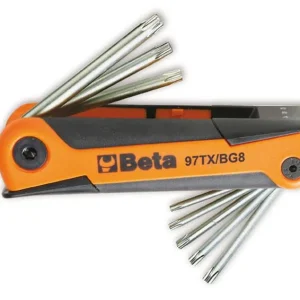 Zestaw kluczy trzpieniowych TORX w rękojeści z tworzywa T9-T40 8szt. | 97TX/BG8