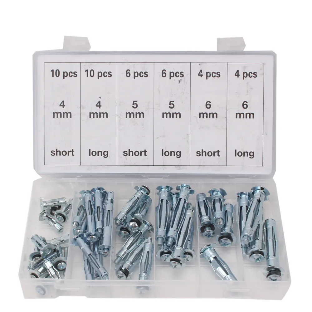 Zestaw kotew ściennych Molly Bolt Assortment 4/5/6 mm 40 szt.