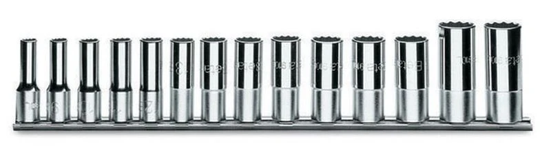 Zestaw nasadek 3/8" 6-kąt. długich 8-22mm 14szt. | 910AL/SB14