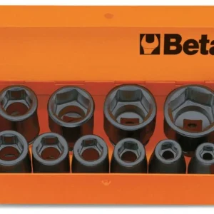 Zestaw nasadek udarowych 3/4" 17-46mm w pudełku metalowym 10szt | 728/C10