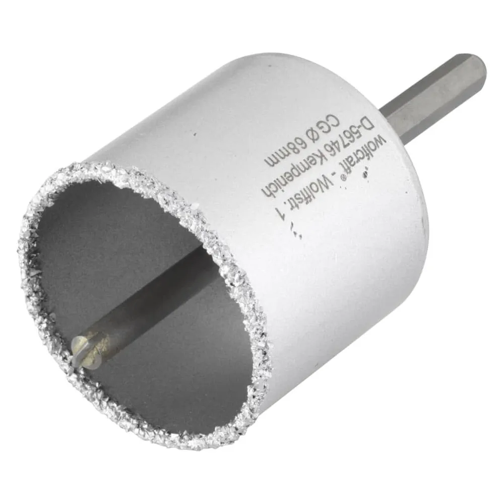 wolfcraft Otwornica pierścieniowa 68 mm z trzpieniem, szara