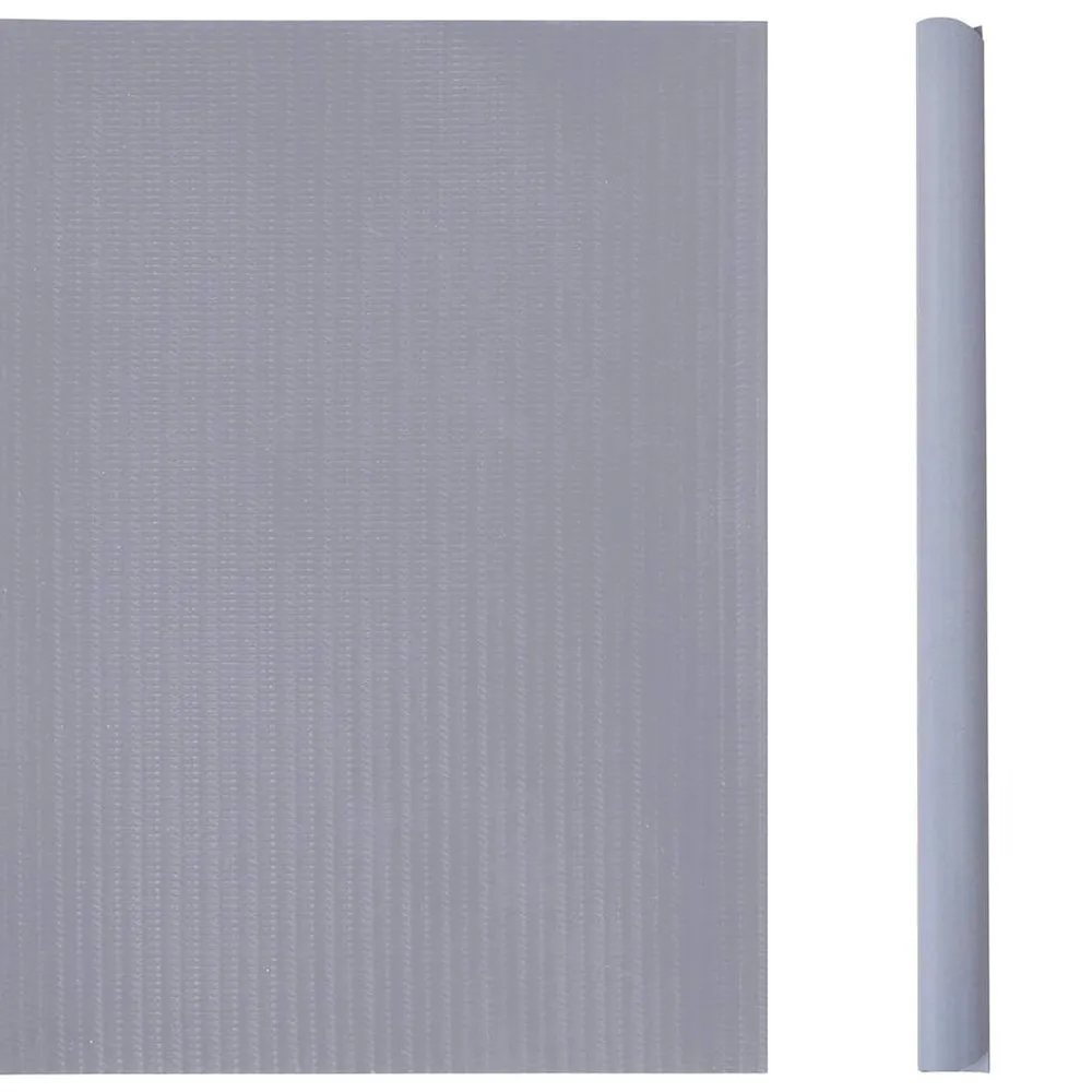 Osłona na ogrodzenie ogrodowe, PVC, 35x0,19 m, jasnoszara, mat