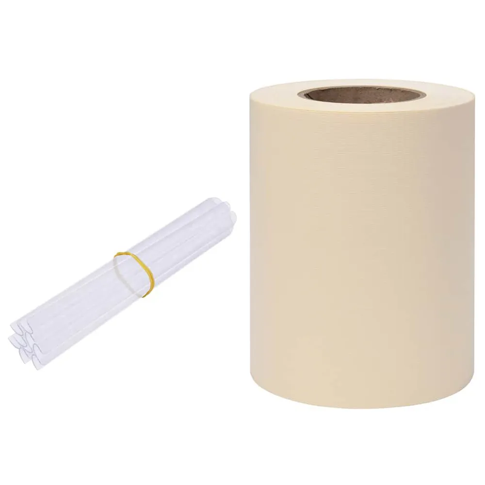 Osłona na ogrodzenie ogrodowe, PVC, 35x0,19 m, kremowa