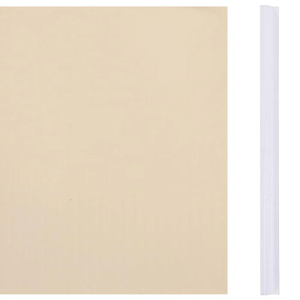 Osłona na ogrodzenie ogrodowe, PVC, 35x0,19 m, kremowa