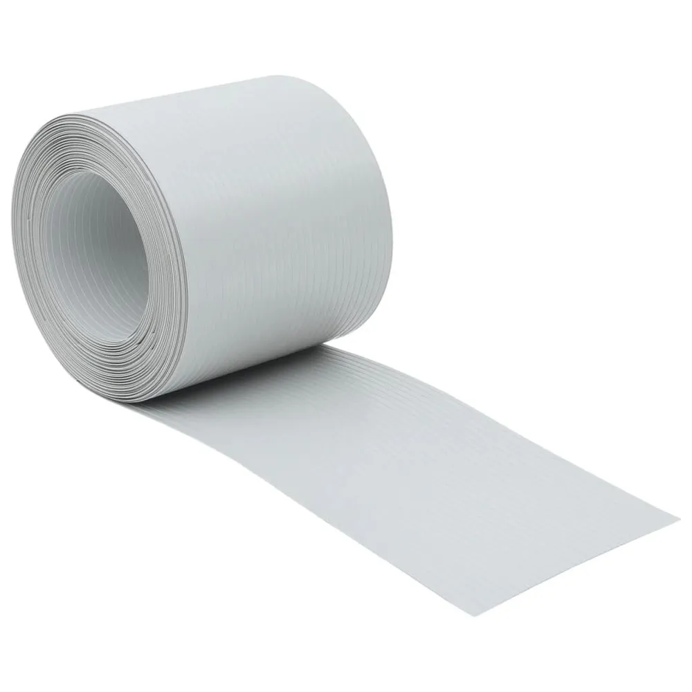 Osłony na ogrodzenie, 10 szt., 252,5x19 cm, jasnoszare, PVC