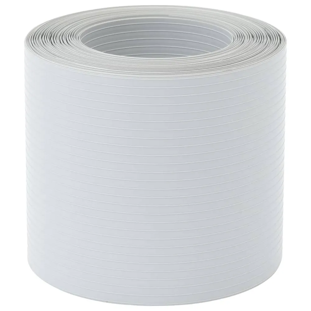 Osłony na ogrodzenie, 10 szt., 252,5x19 cm, jasnoszare, PVC
