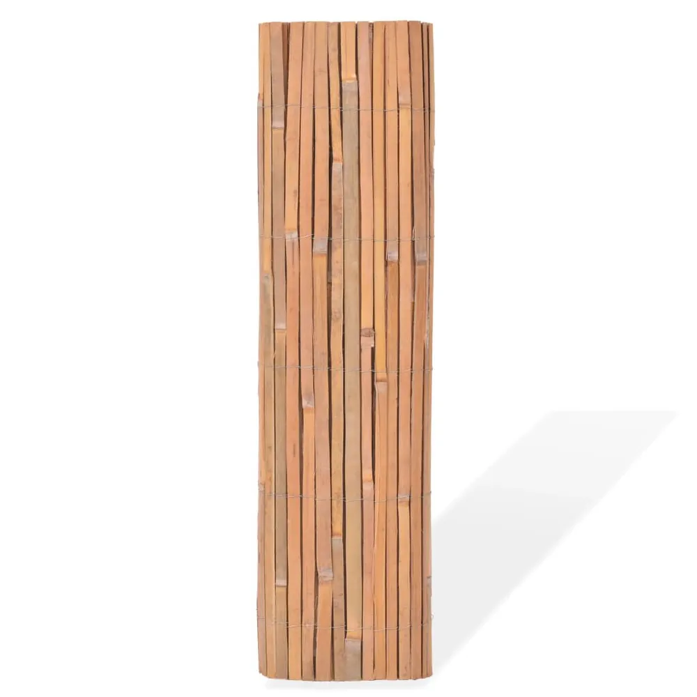 Panele ogrodzeniowe z bambusa, 2 szt., 100x400 cm