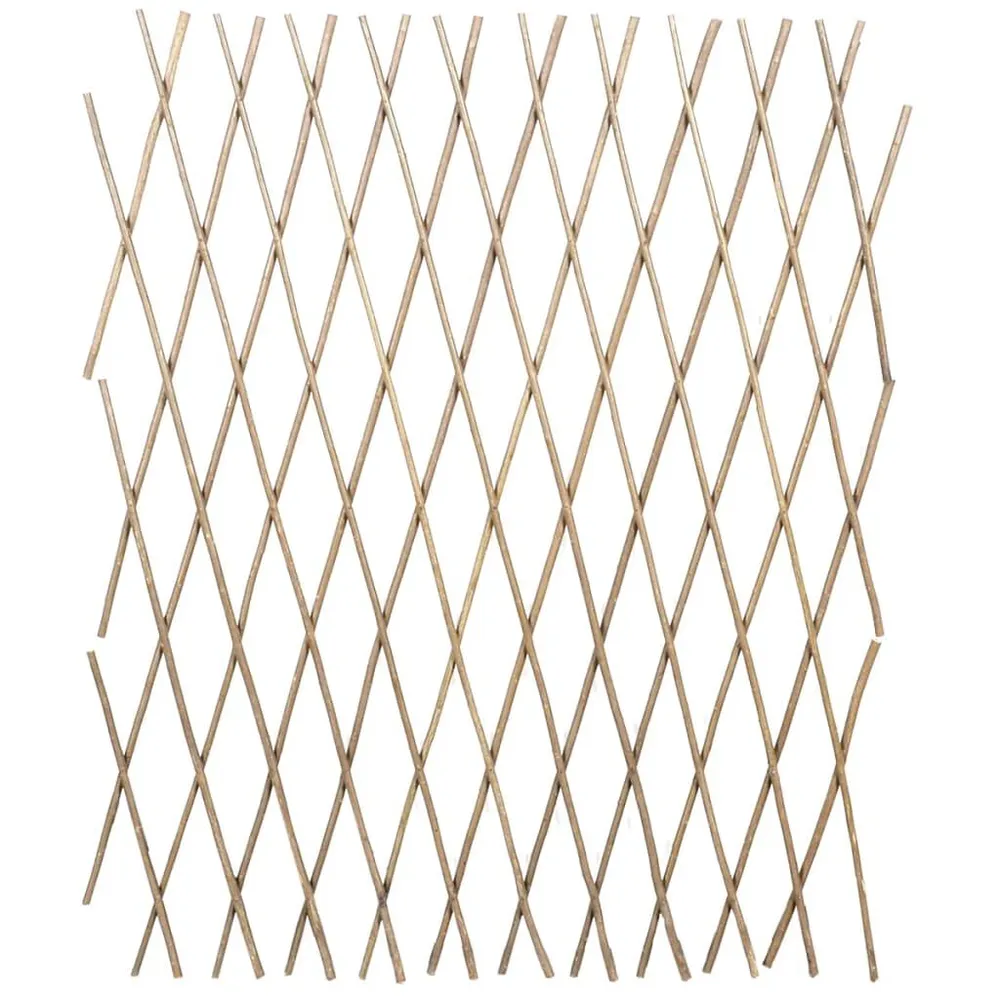 Płot kratka z wierzby, 5 szt., 180 x 90 cm