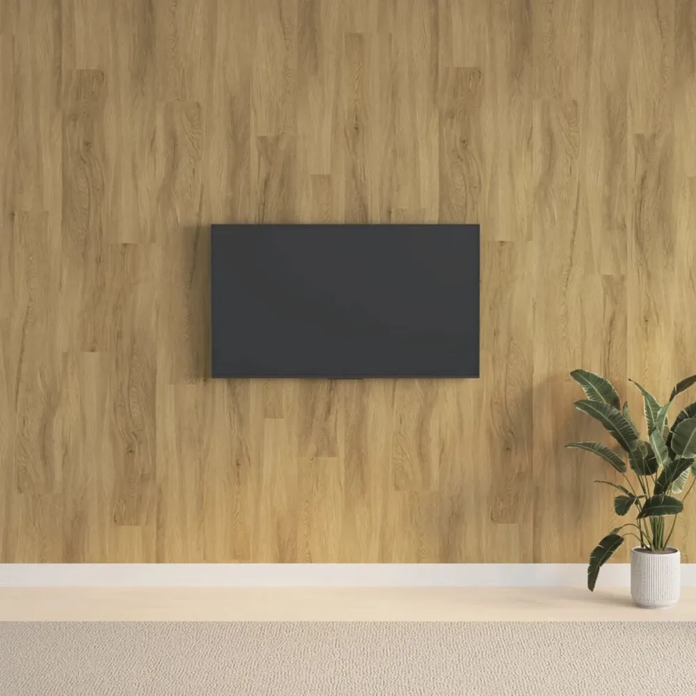 Panele ścienne, drewnopodobne, brązowe, PVC, 2,06 m²