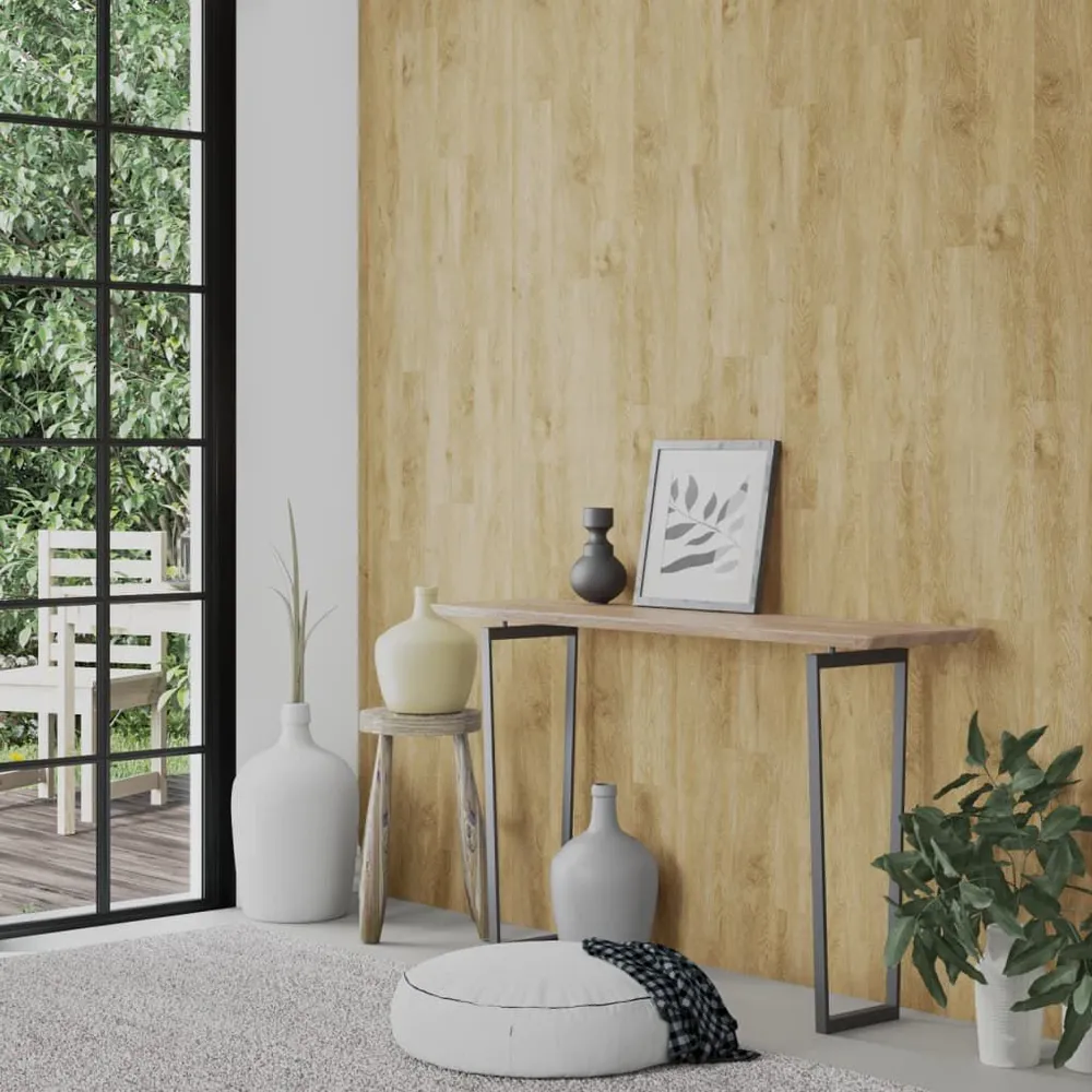 Panele ścienne, drewnopodobne, brązowe, PVC, 2,06 m²