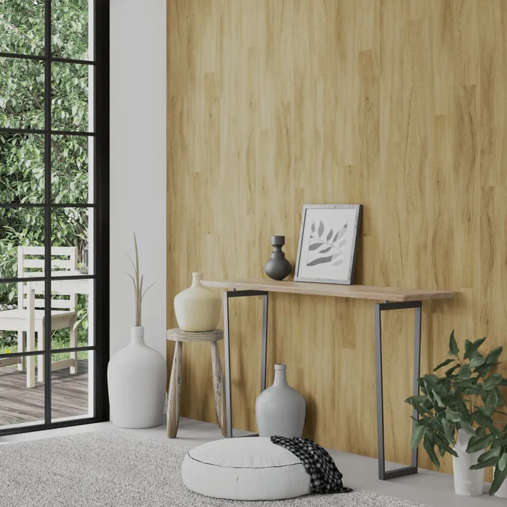 Panele ścienne, drewnopodobne, brązowe, PVC, 2,06 m²