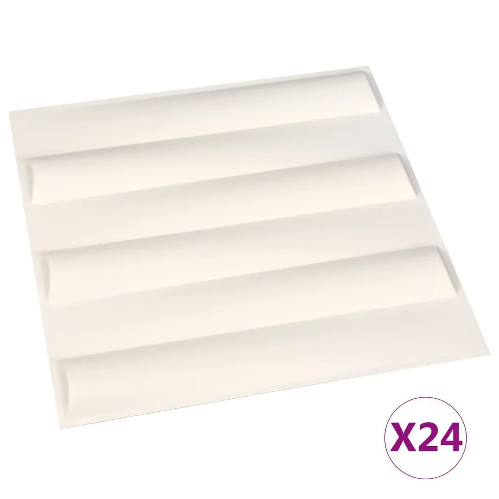 Panele ścienne 3D, 24 szt., 0,5x0,5 m, 6 m²