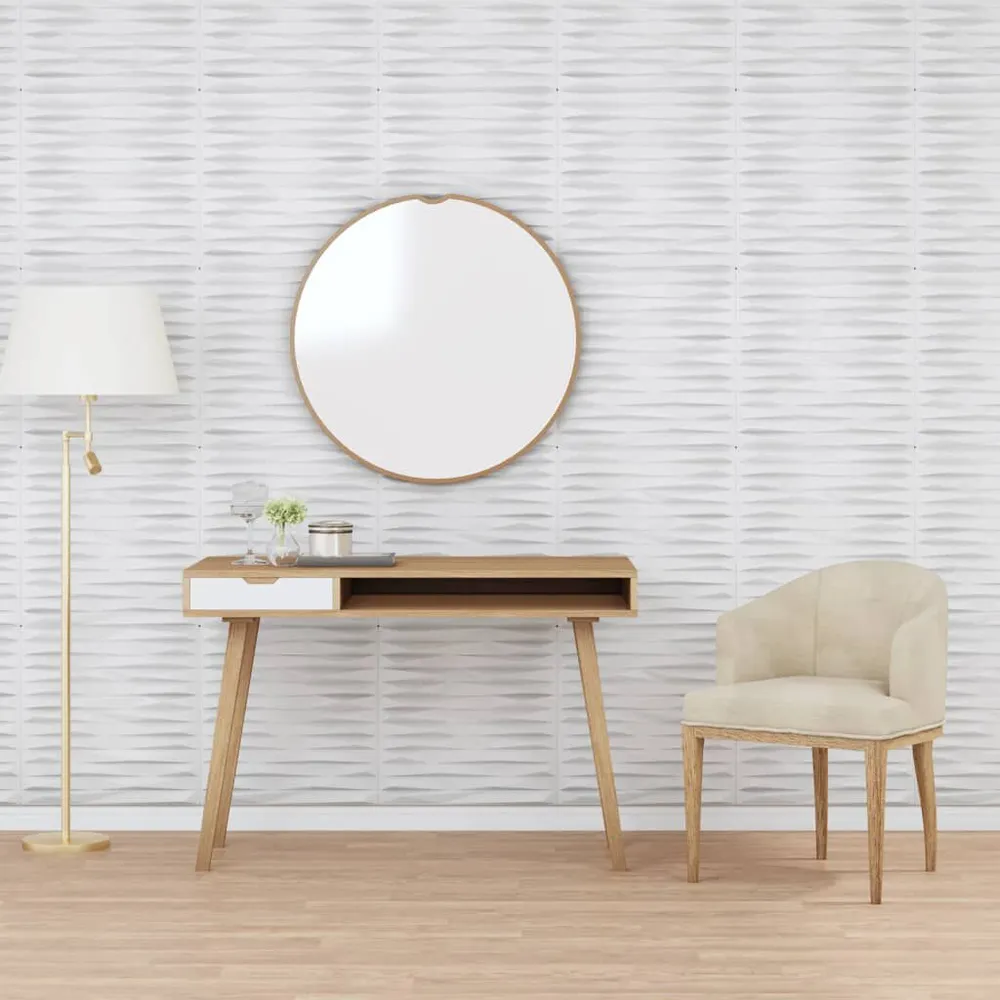 Panele ścienne, 12 szt., białe, 50x50 cm, XPS, 3 m², kamień