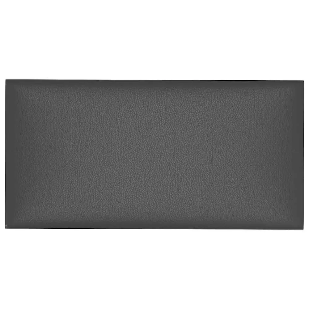 Panele ścienne, 12 szt., szare, 30x15 cm, sztuczna skóra