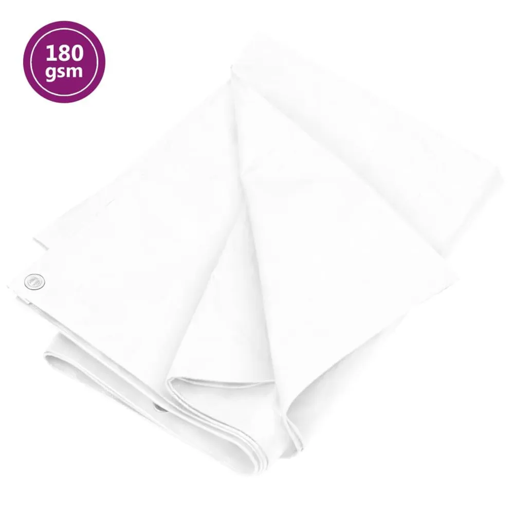 Plandeka, 180 g/m², 2x3 m, biał, HDPE