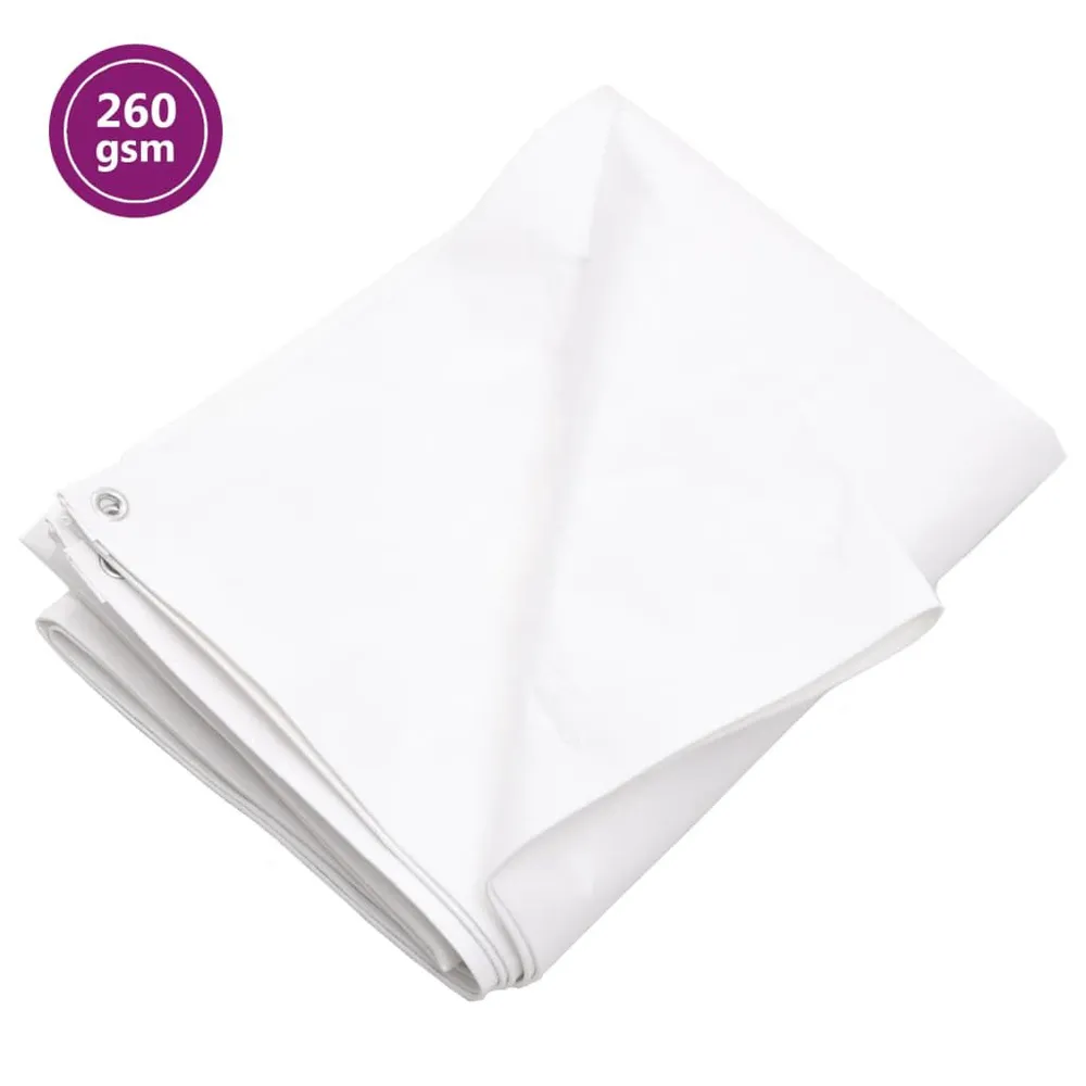 Plandeka, 260 g/m², 3x3 m, biał, HDPE