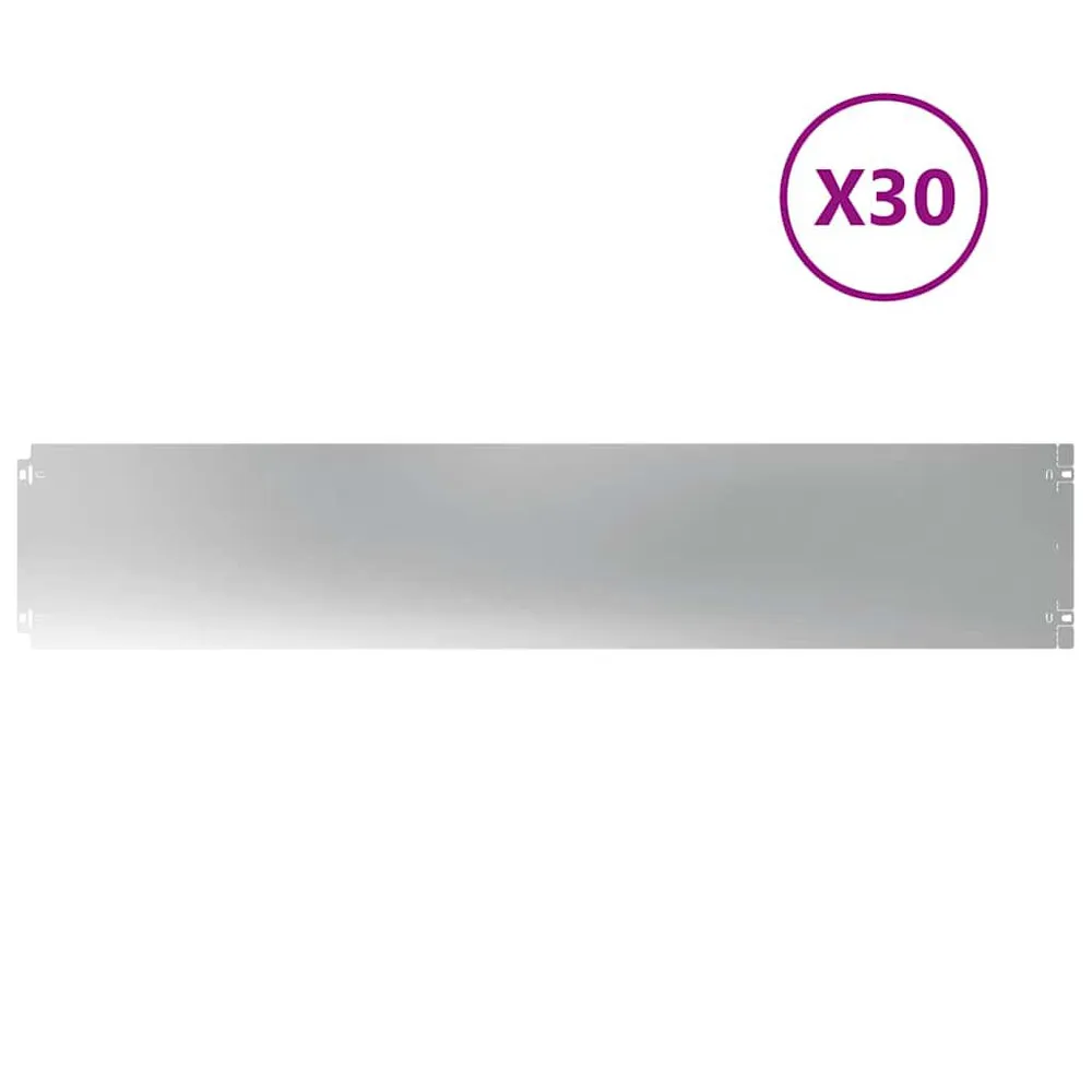 Obrzeż trawnikowe 30 szt. 20x103 cm Stal ocynkowana
