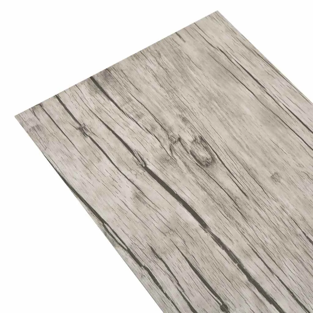 Panele podłogowe z PVC, 4,46 m², 3 mm, jasnoszary, bez kleju