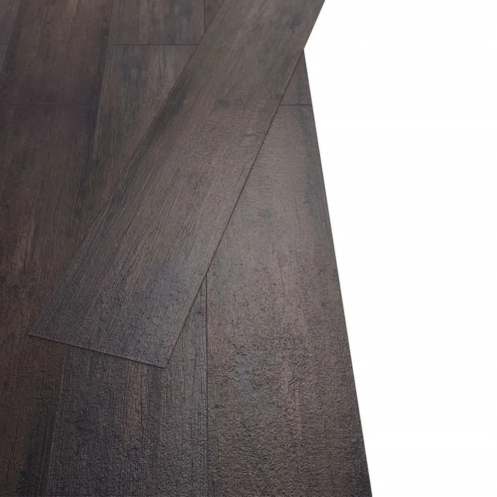 Panele podłogowe PVC, 5,26 m², 2 mm, ciemny dąb, bez kleju