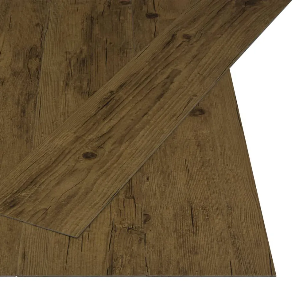 Samoprzylepne panele podłogowe 4,46 m², 3 mm PVC naturalny brąz
