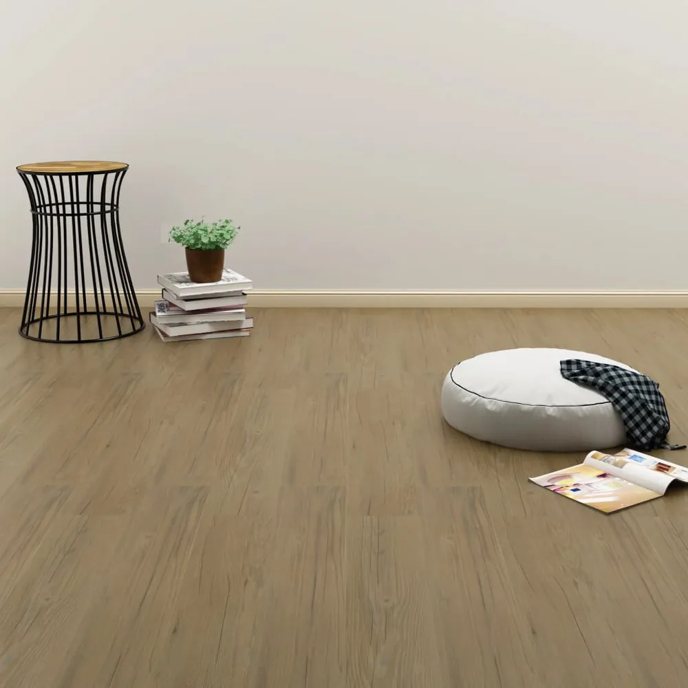 Samoprzylepne panele podłogowe 4,46 m², 3 mm PVC naturalny brąz