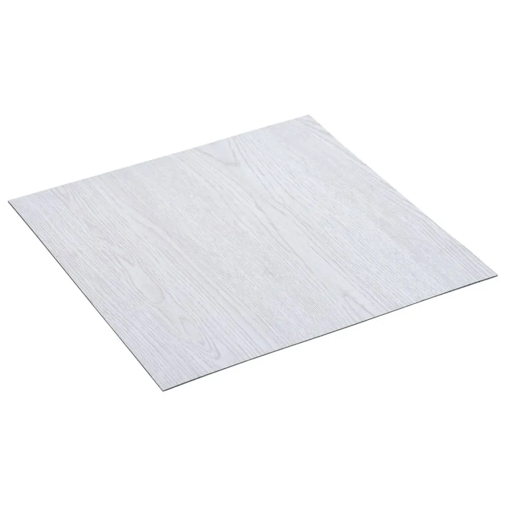 Samoprzylepne panele podłogowe, 5,11 m², PVC, białe