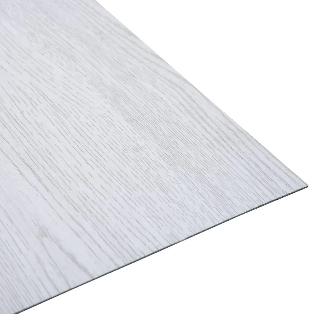 Samoprzylepne panele podłogowe, 5,11 m², PVC, białe