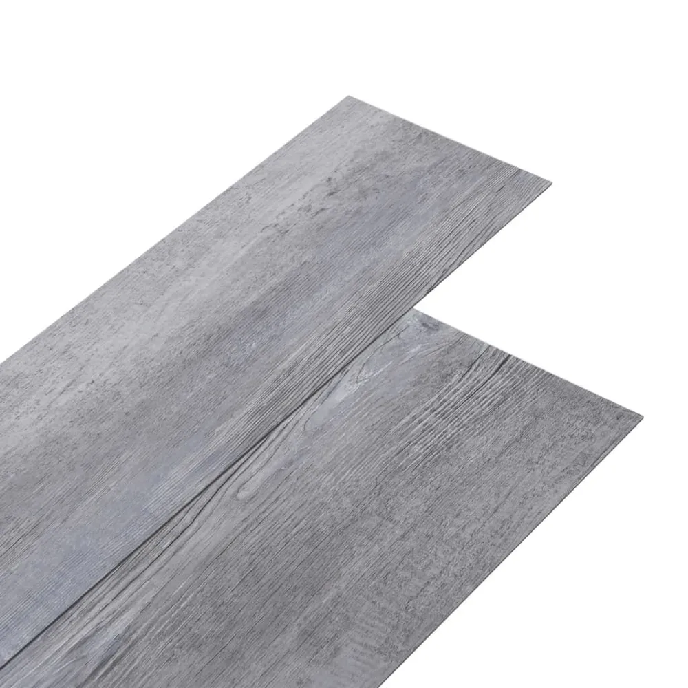 Samoprzylepne panele podłogowe PVC, 5,21 m², 2 mm, szare drewno