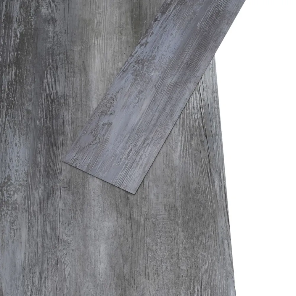 Samoprzylepne panele podłogowe, PVC, 5,21 m², 2 mm, szare