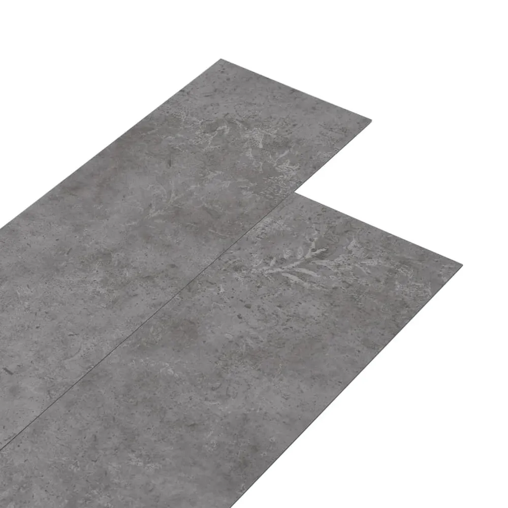 Samoprzylepne panele podłogowe, PVC, 5,21 m², 2 mm, szare