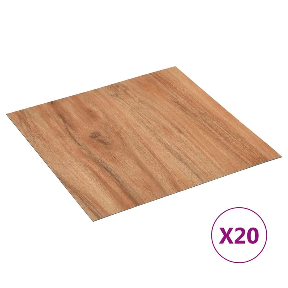 Samoprzylepne panele podłogowe, 20 szt. PVC, 1,86 m², naturalne
