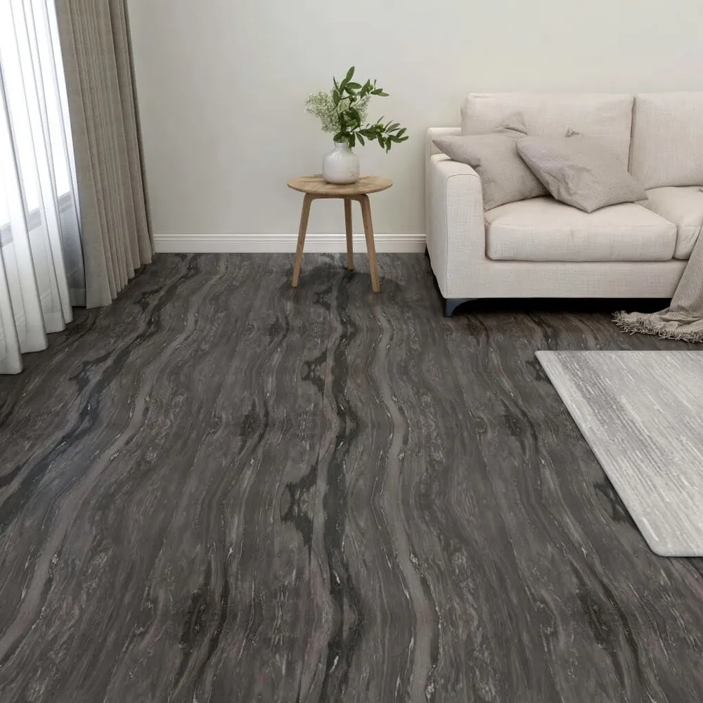 Samoprzylepne panele podłogowe, 20 szt., PVC, 1,86 m², szare